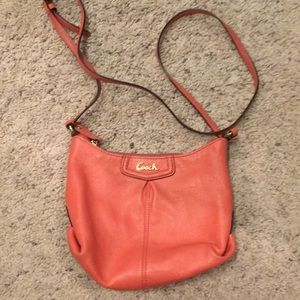 Coral coach crossbody bag